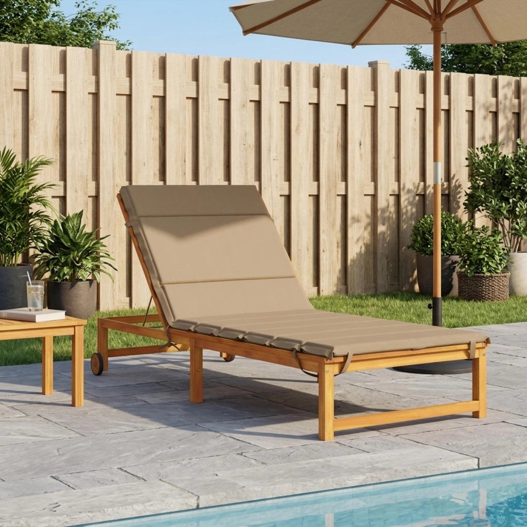 Cuscino per Lettino GEMERT 100% Poliestere Tortora 948613