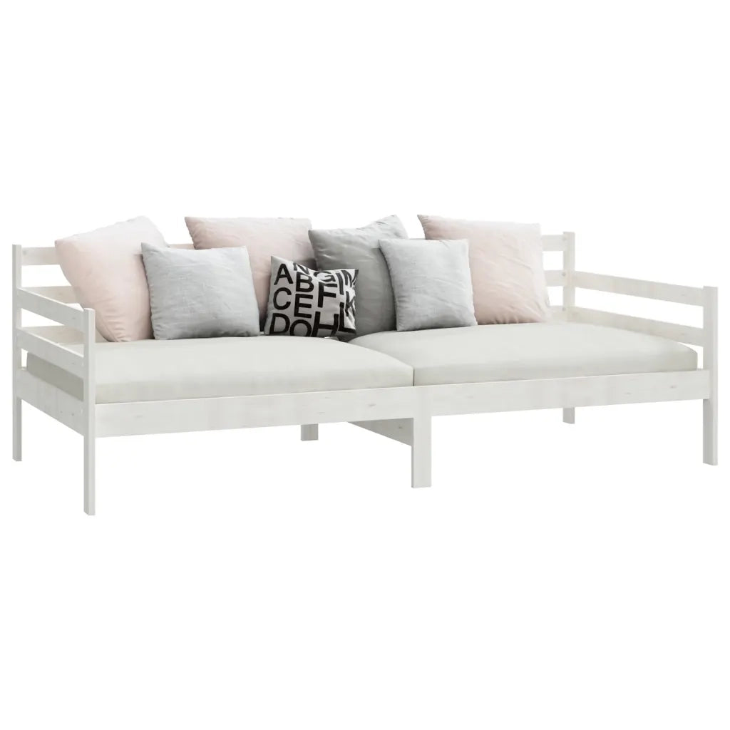 Dormeuse Bianca in Legno Massello di Pino 90x200 cm 806936