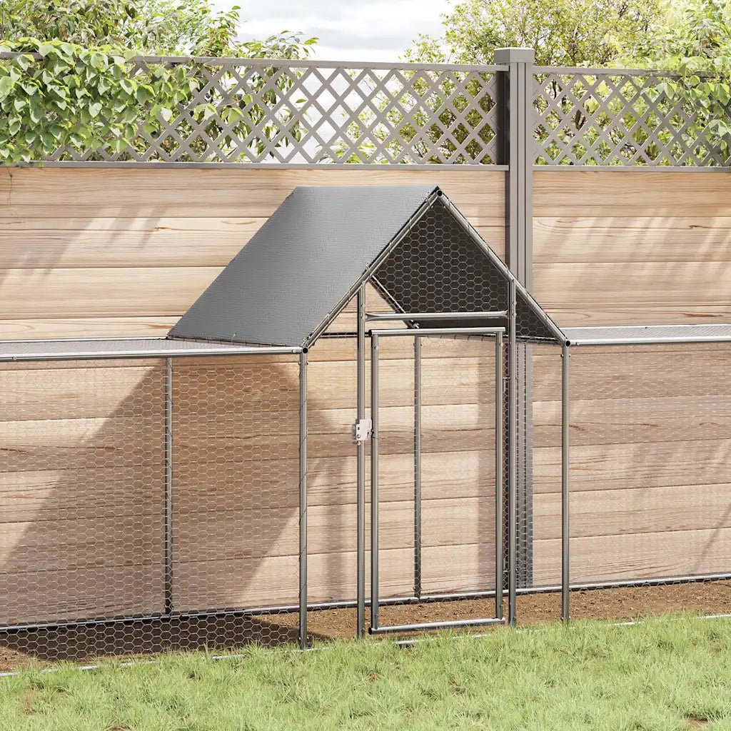 Pollaio 9x1x1,5 m in Acciaio Zincato CFW5047638