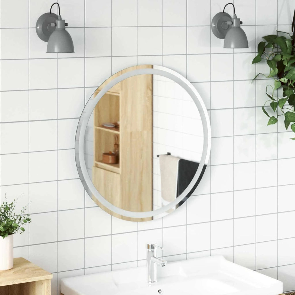 Specchio da bagno LED Trasparente Ø 70 cm vetro temperato 42045848