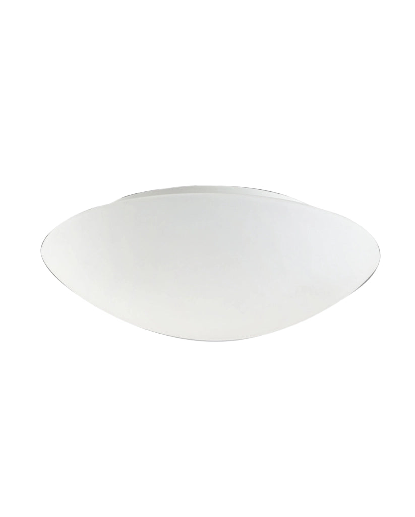 Pandora Plafoniera in metallo e vetro soffiato con sensore di movimento integrato, attacco E27 2x40W, colore Bianco, codice articolo 3222-65-102