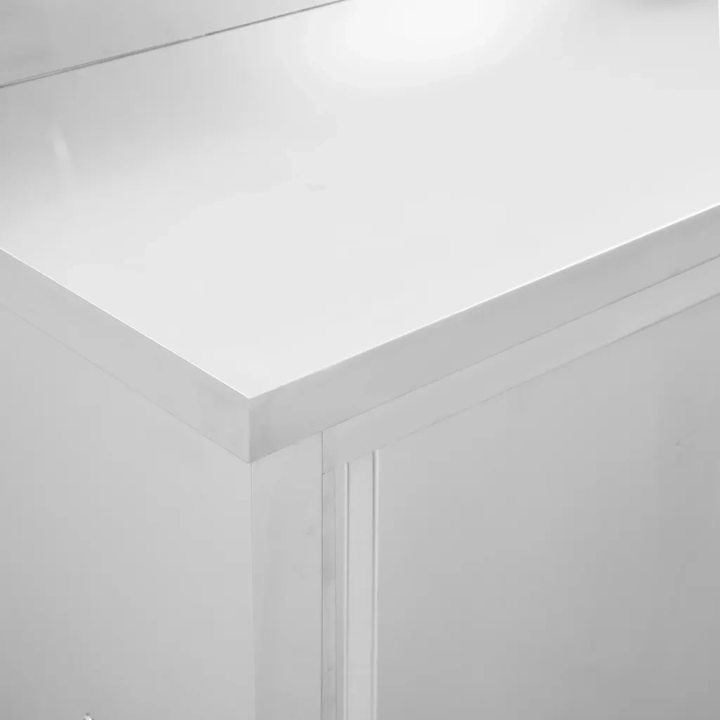 Tavoli da Lavoro Ante Scorrevoli 2 pz 240x50x(95-97) cm Acciaio 3055903