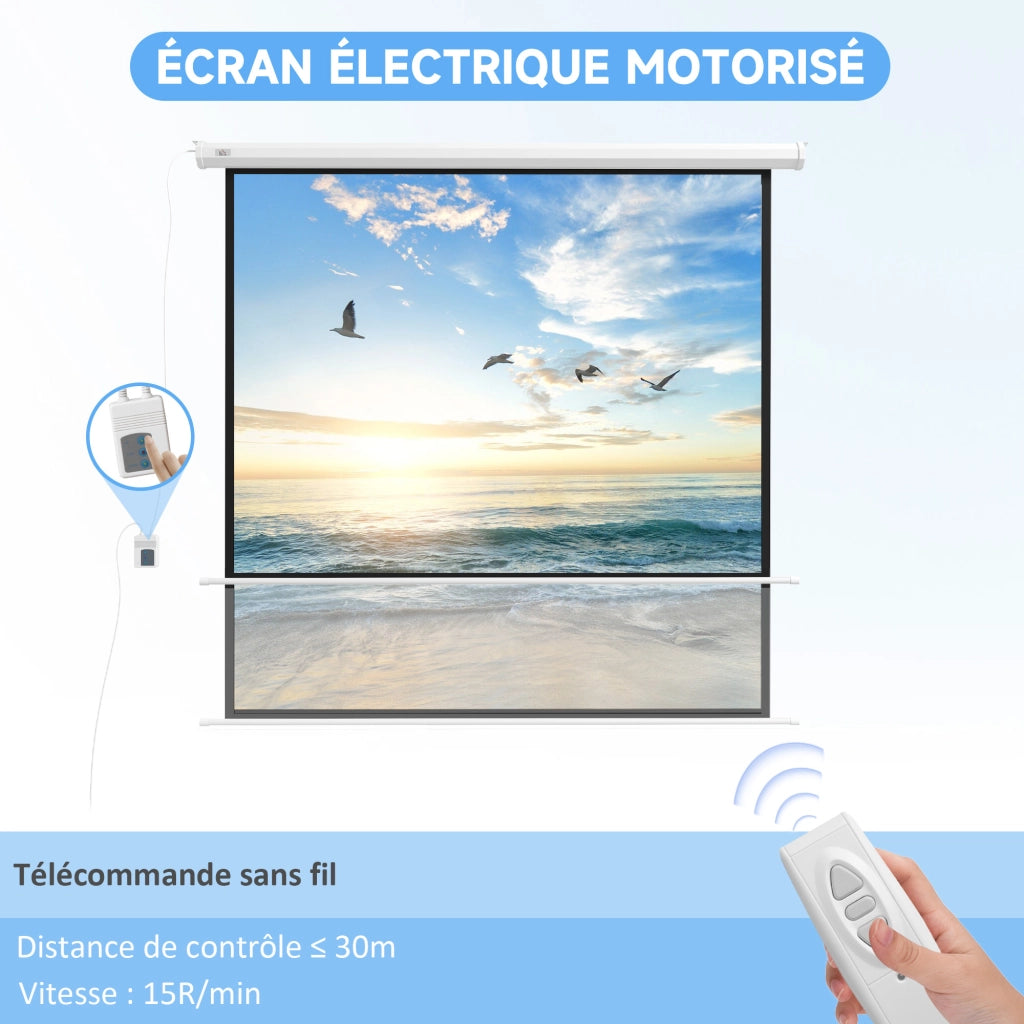 Schermo Proiezione Motorizzato 96' ¨C Xylo ¨C 4K HD 195x182cm con Telecomando