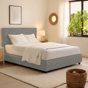 Bracknell, Letto Singolo Sfoderabile Made in Italy, Grigio Cenere