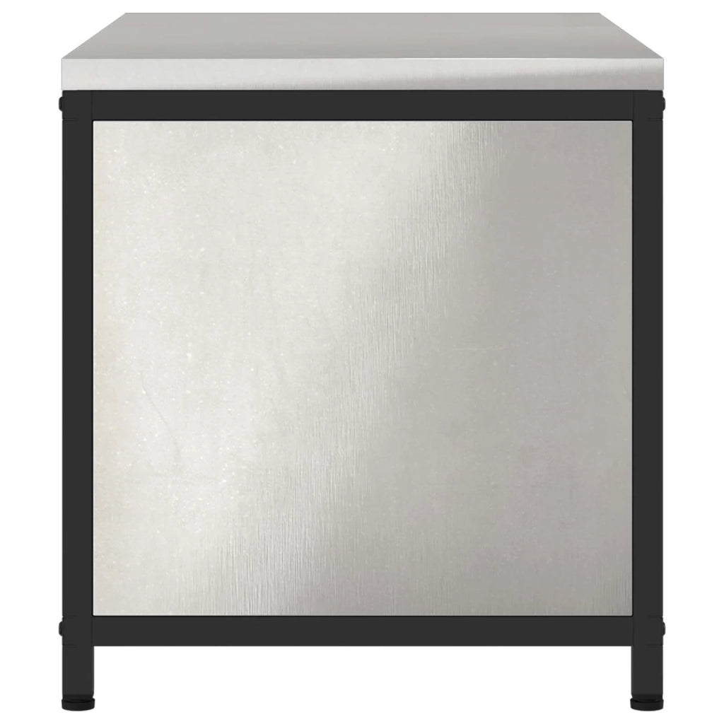 Stoccaggio in cucina con porta Argento 90 x 50 x 53 cm Acciaio 875000