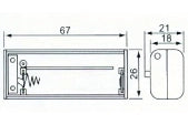 Box portapile per 1 stilo (aa) con interruttore