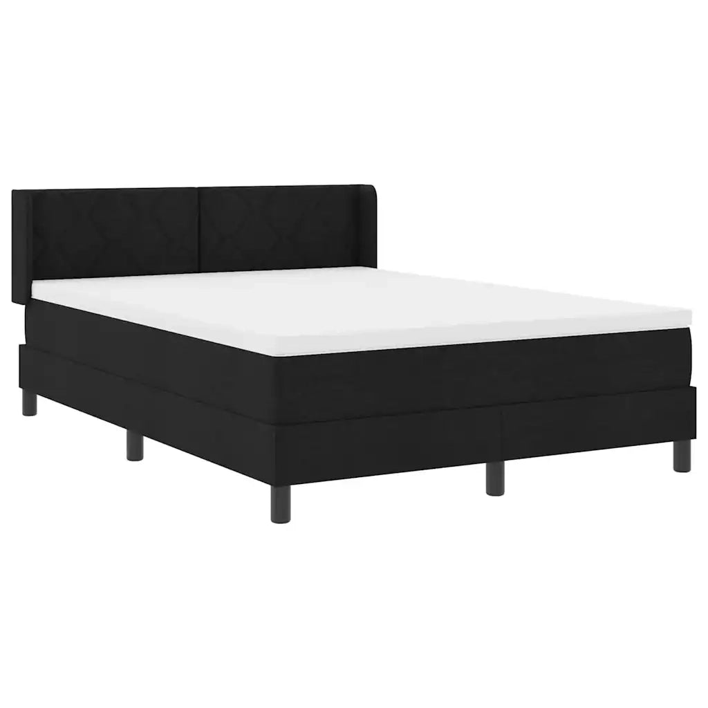 Letto box spring con materasso con materasso Nero 140 x 200 cm 3341169