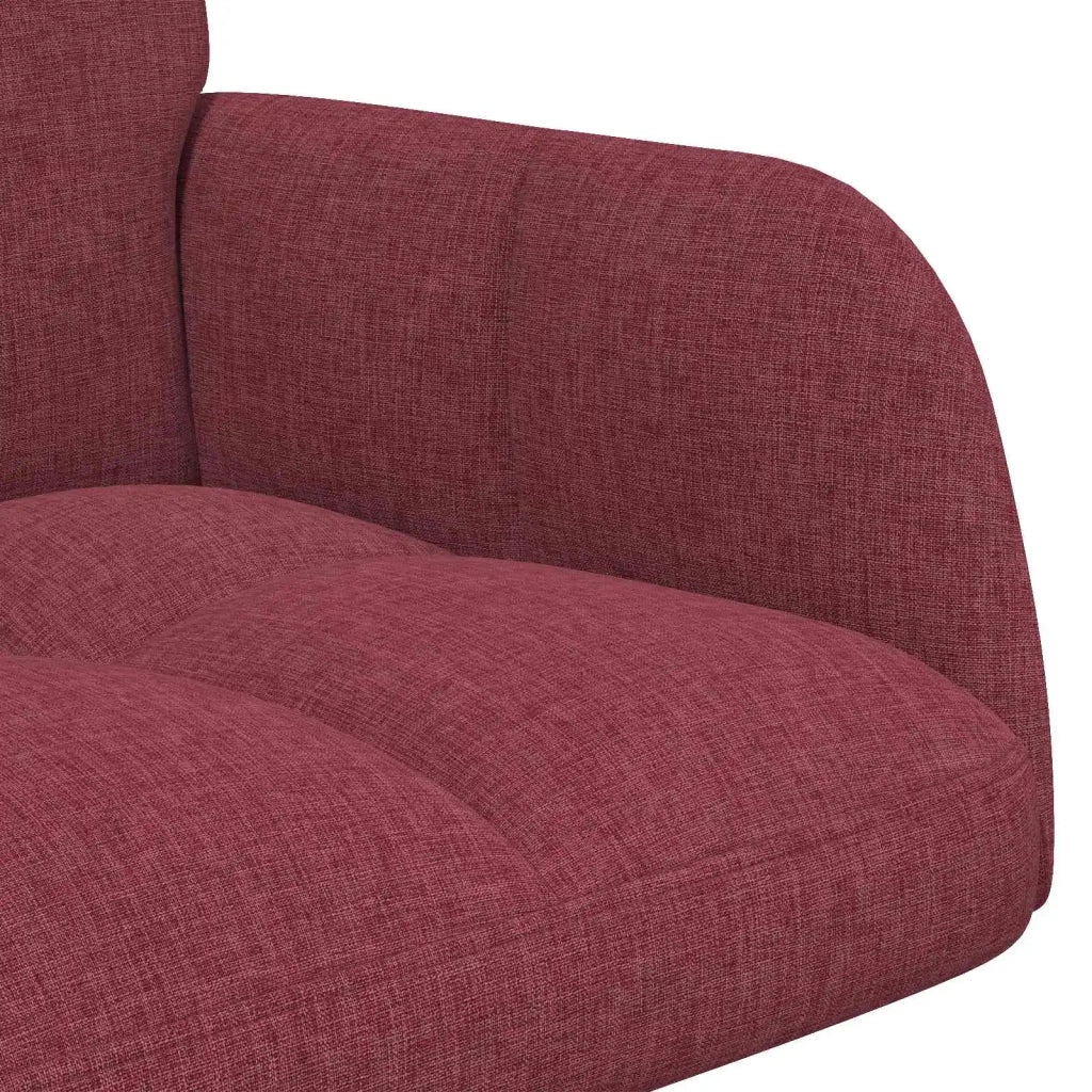 Sofa a Due Posti Rosso vino 115 x 61 x 87 cm Tessuto