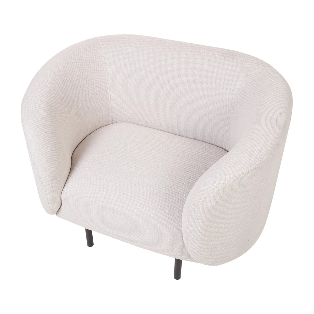 Set divano e poltrona in poliestere beige e nero con gambe dorate stile glamour retrò soggiorno