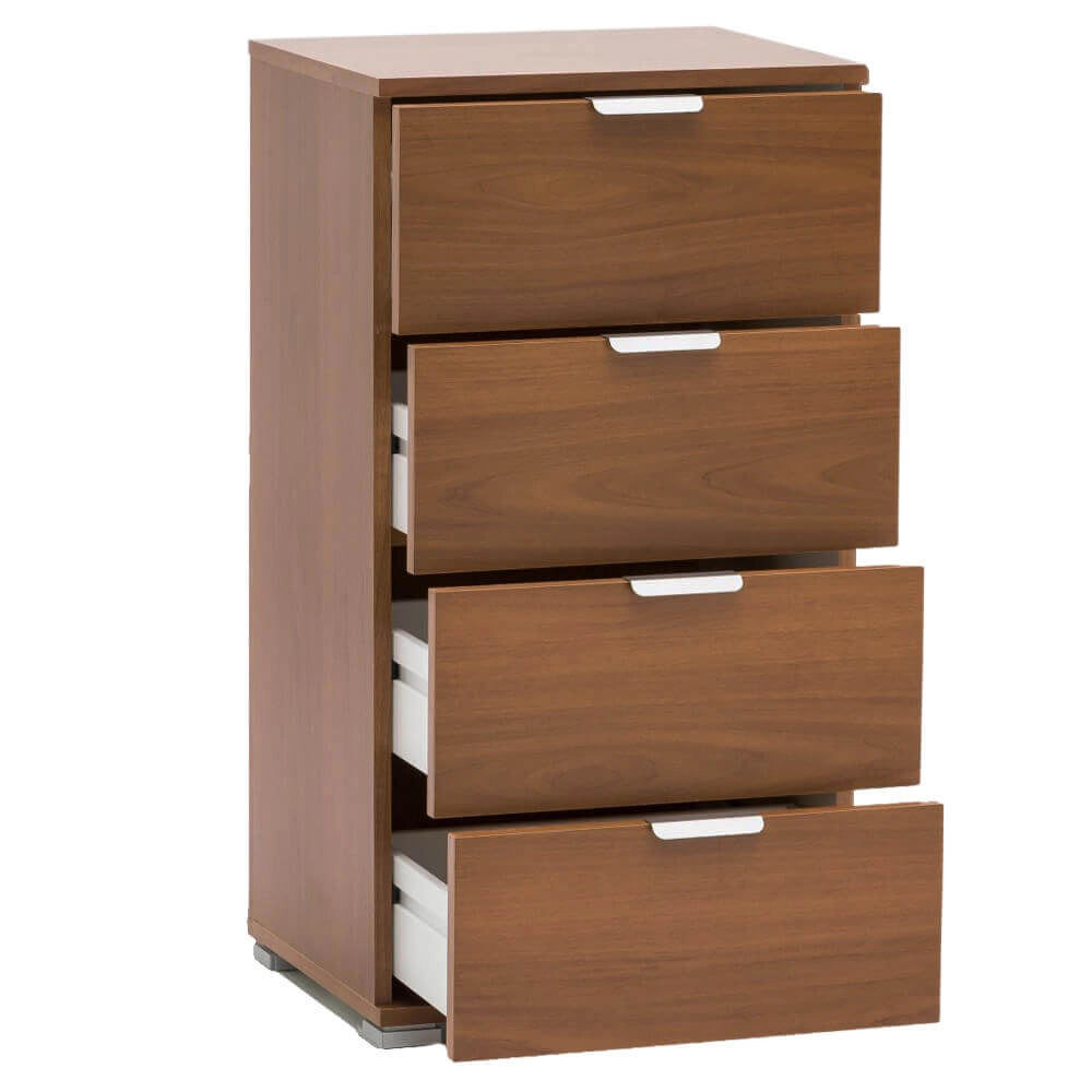 Cassettiera 4 cassetti in Legno Composito cm 45x28x85 - CONNOR