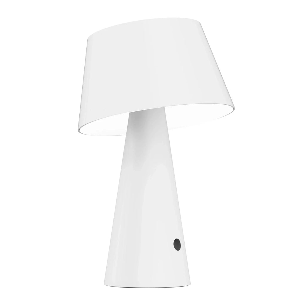 Lampada da tavolo led ricaricabile IP54 colore bianco mod. Tizia