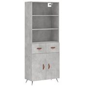 Buffet credenza cassettiera armadio mobile contenitore organizer cucina soggiorno salotto alto 69,5 x 34 x 180 cm legno ingegnerizzato grigio 02_0034598