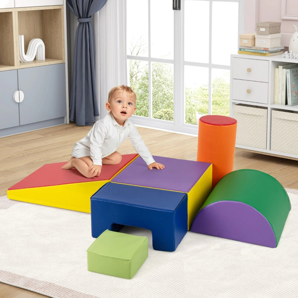 Blocchi rampicanti in schiuma per bambini 1-3 anni, Blocchi rampicanti set rampicante indoor con rettangoli Giallo-Giocattoli educativi