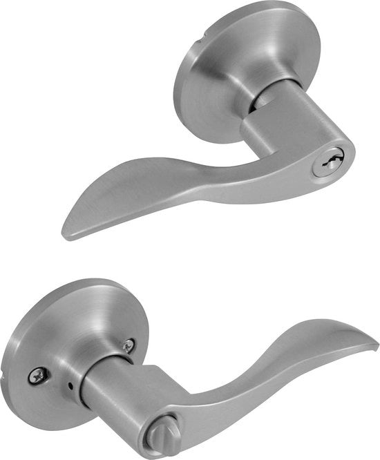 Maniglia di Entrata a Vela in Acciaio Inox Satinato con Design Moderno
