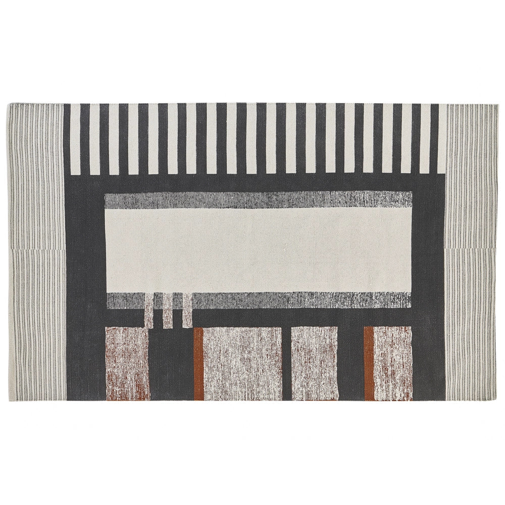 Tappeto di cotone Multicolore rettangolare 140 x 200 cm moderno