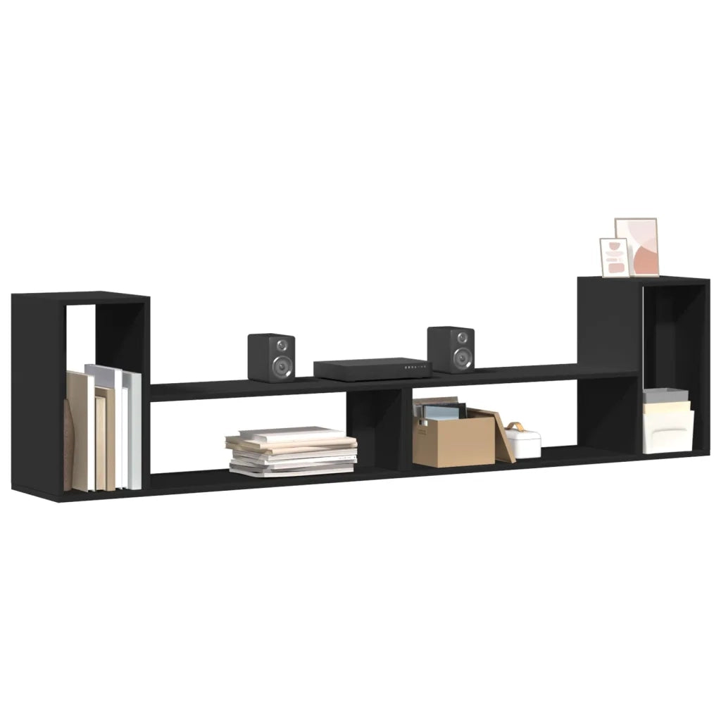Mobili Porta TV 2 pz | Armadietto TV | Mobile Porta TV Neri 100x30x50 cm in Legno Multistrato