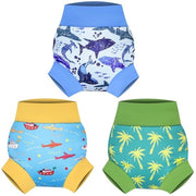 Kit di salvataggio per nuotatori Reutilizzabile - 3 Pacchi - Materiale soffice Premium - Adattamento stretto - Senza perdite - Adatto per bambini fino a 2 anni - Salvataggio per nuotatori