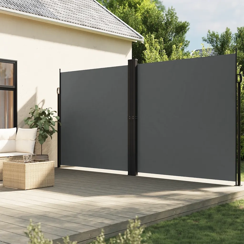 Tenda da Sole Laterale Retrattile Antracite 200x1200 cm 4004853