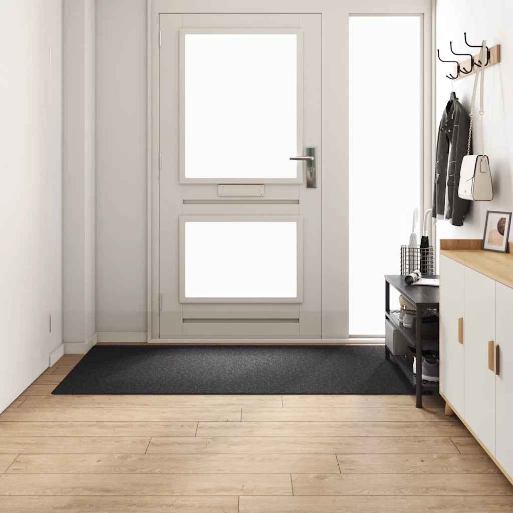 Runner in Moquette | Runner Tappeto Grigio scuro 100 x 200 cm 100% Polipropilene