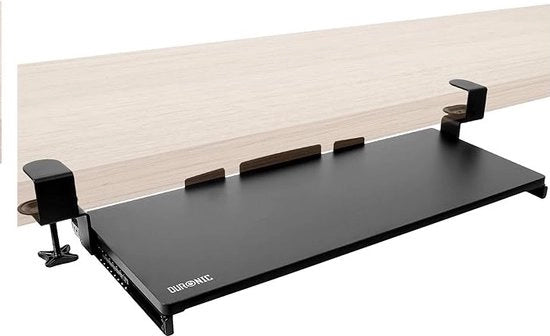 Pannello da Scrivere con Porta per Mouse - Stazione di Lavoro Ergonomica per Ufficio e Casa - Estensione a Scomparsa con Piastra di Lavoro Estensibile