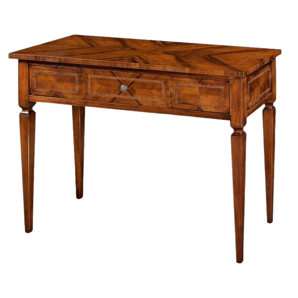Consolle in legno intarsiata 1 cassetto misure l.103 p.44 h.80 - Mobili 2G