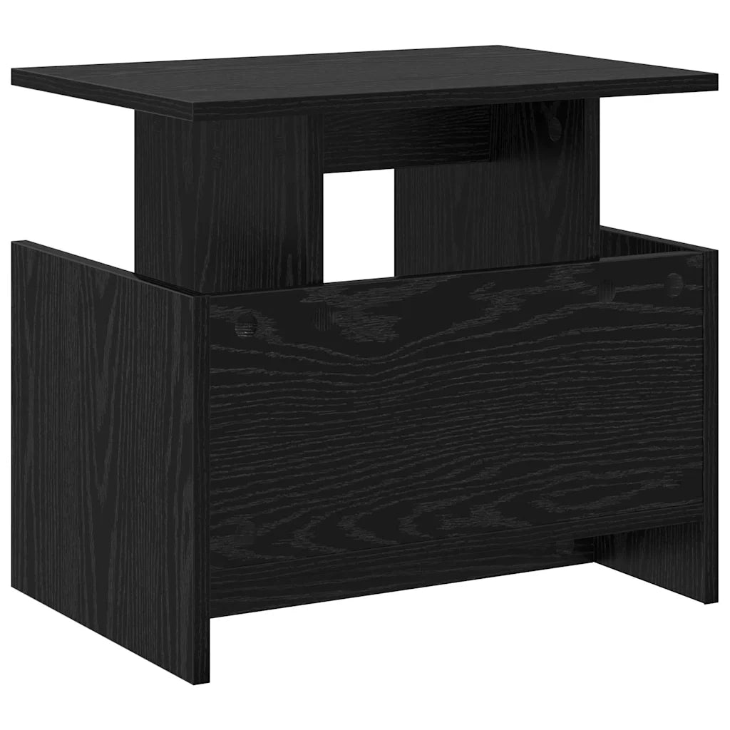 Supporto TV 50 x 35 x 45 cm Rovere Nero Legno ingegnerizzato 891002