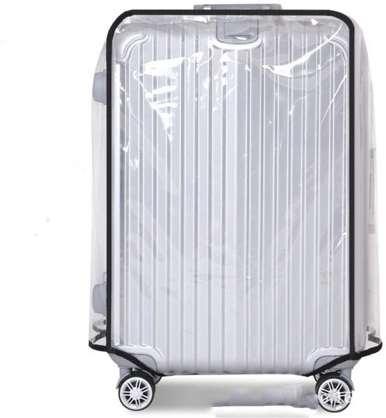 Protezione per bagagli impermeabile - copri valigia trasparente - riutilizzabile - leggero - impermeabile - adatto per 61-76 cm