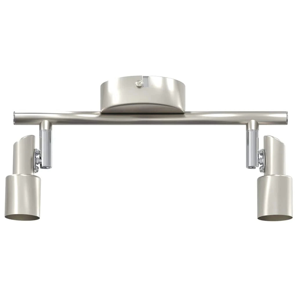 Faretto da soffitto orientabile dal design moderno 25,5 x 8 x 11 cm in acciaio nichelato 02_0058313