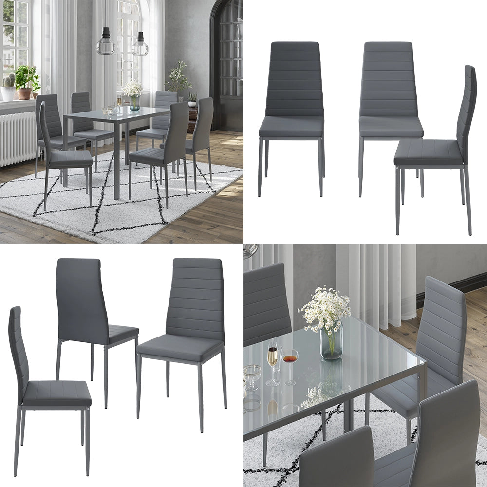Vicco Sedie Grigio 42.5 x 48 cm Set di 6