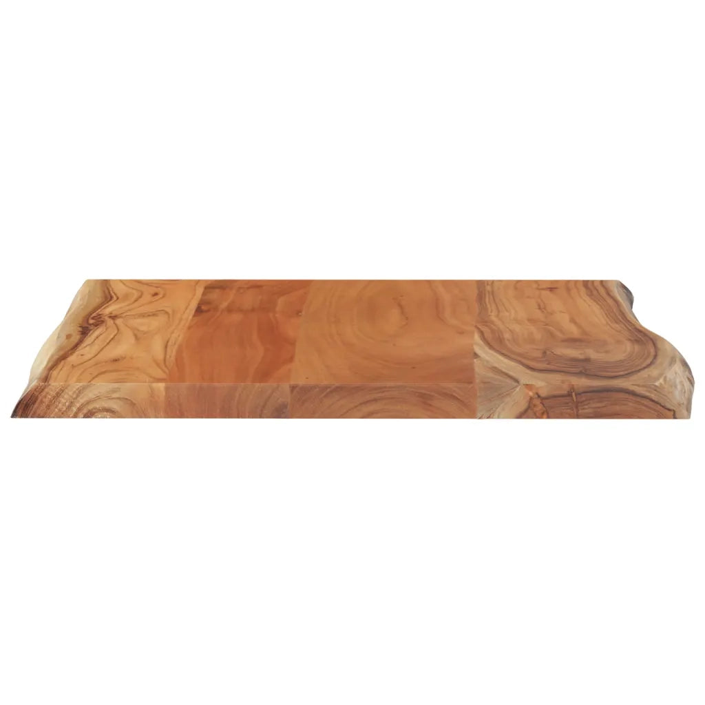 Piano Tavolo | Superficie Tavolo | Piano Scrivania 40x40x2,5 cm Rettangolare Legno Acacia Bordi Vivi