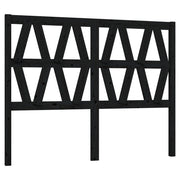 Testiera | Testata per Letto Nera 166x4x100 cm in Legno Massello di Pino