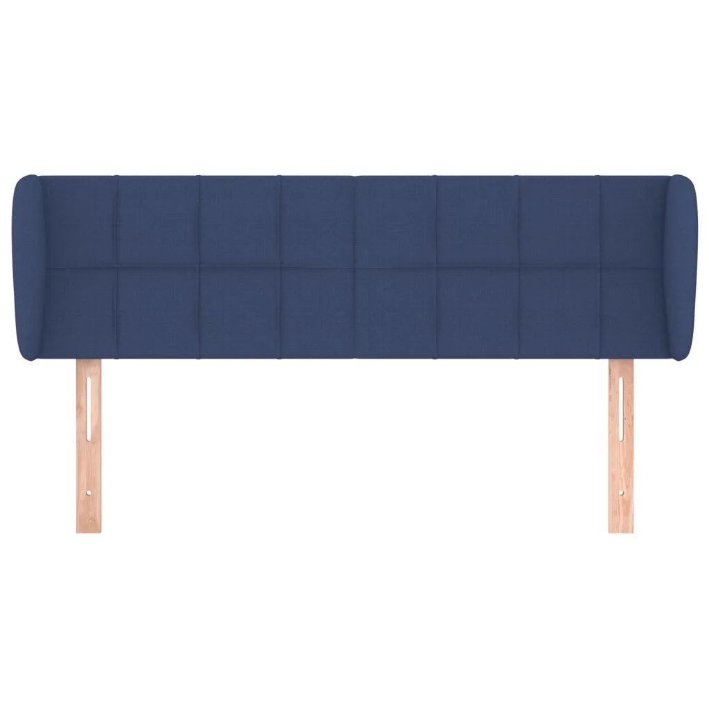 Testiera ad Orecchio Blu 147x23x78/88cm in Tessuto