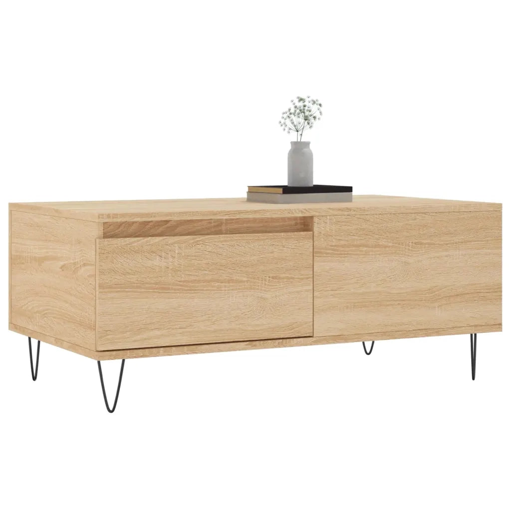 Tavolino Salotto Rovere Sonoma 90x50x36,5 cm Legno Multistrato 830807