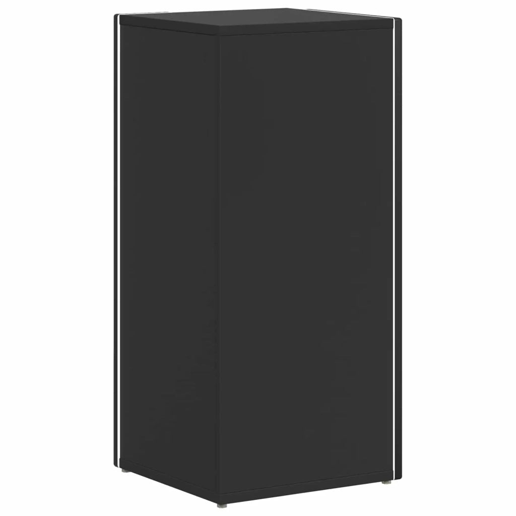 Mensola laterale Nero 33 x 32 x 70,5 cm Legno multistrato