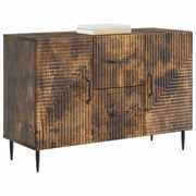 Credenza | Madia | Buffet da pranzo | Armadio da pranzo Rovere Fumo 89 x 34,5 x 60 cm Legno ingegnerizzato