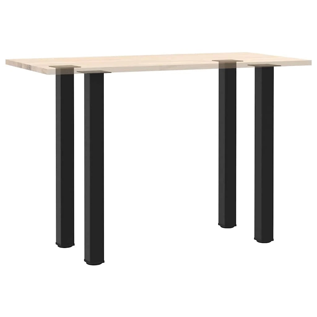Set di 4 gambe per tavolo da bar 100-102 cm stabilità ottimale design moderno in acciaio nero 02_0056773