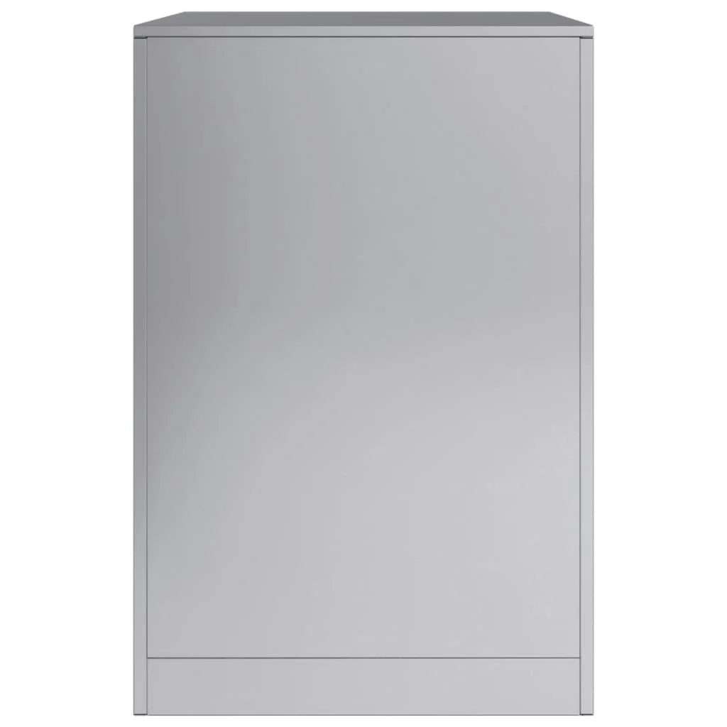 Portalegna 60 x 40 x 60 cm acciaio zincato grigio 02_0043730