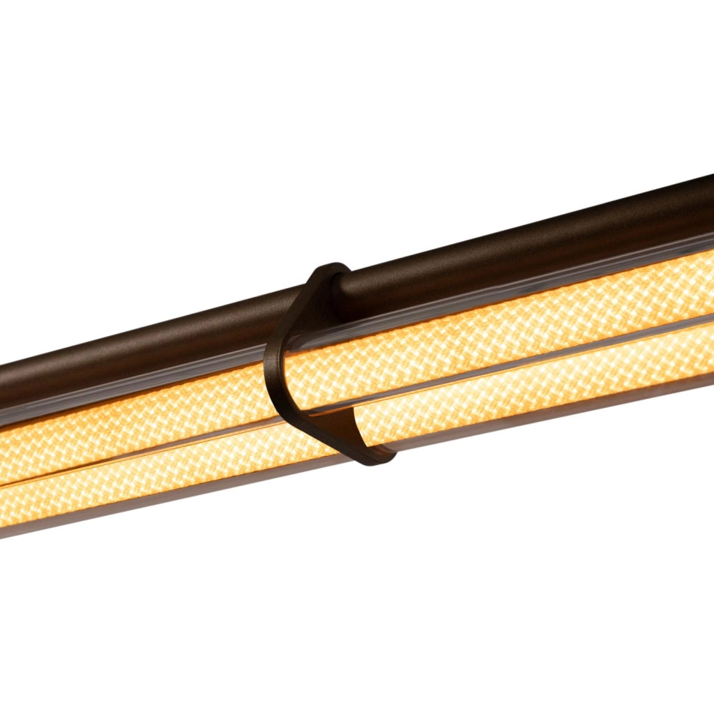 Lampada sospesa JANDERIN LED 2 tubi champagne Lucide
