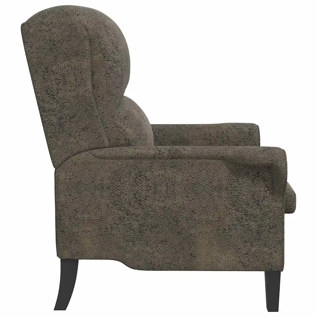 poltrona Grigio scuro 76 x 94 x 102 cm Pelle Sintetica