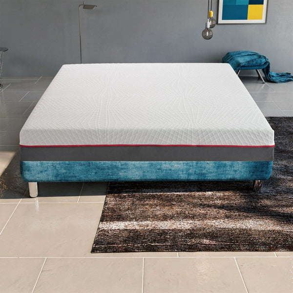 Materasso Piazza e Mezza 120x200 in Memory Foam, Altezza 21 cm, Sfoderabile, Rigidità H3, GREY