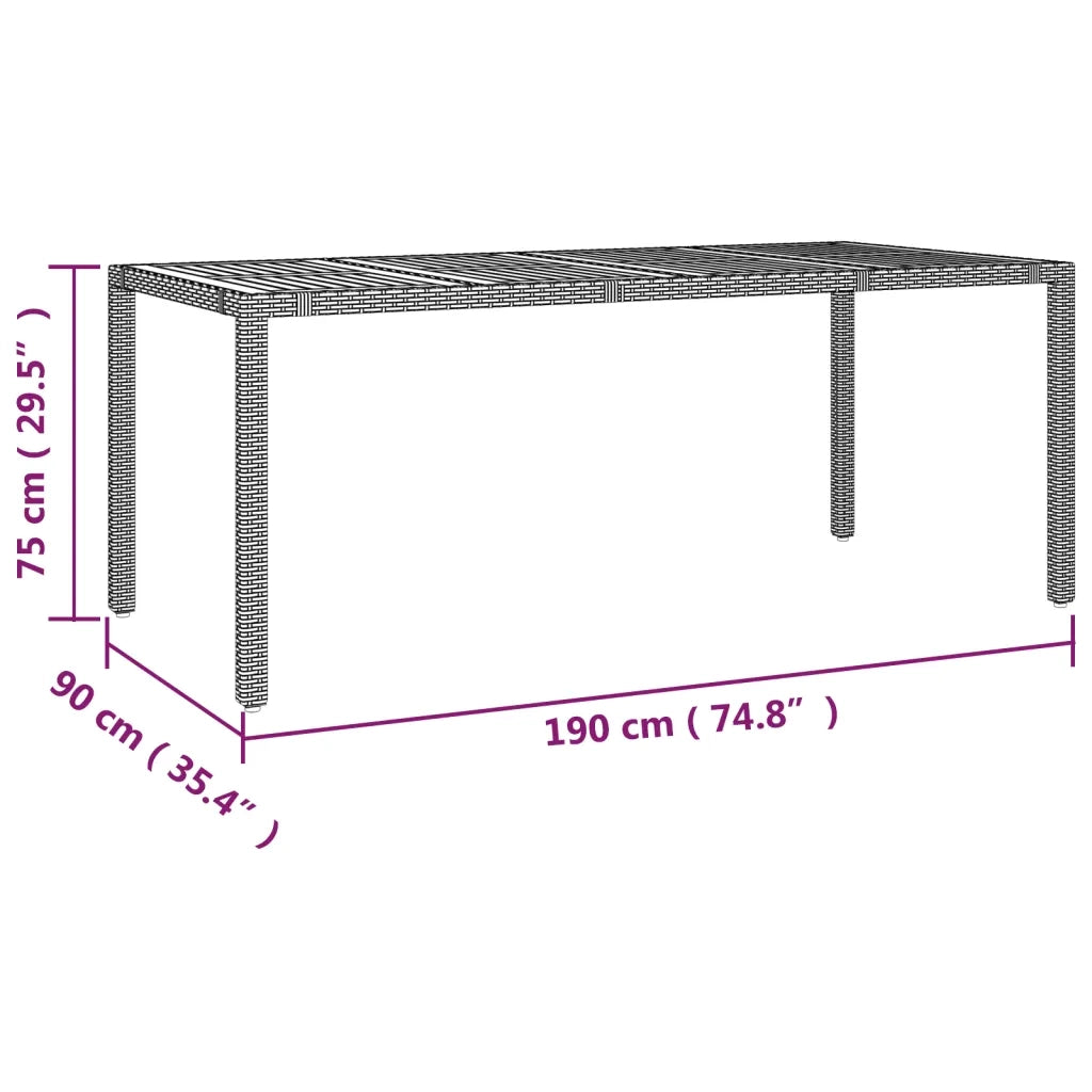 vidaXL Set Bistrò da Giardino 9 pz con Cuscini in Polyrattan Nero