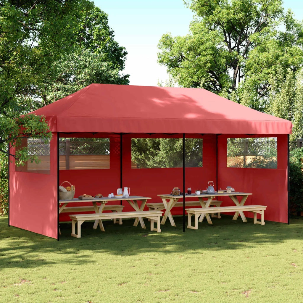 Tenda Party Borgogna 292 x 580 x 315 cm Tessuto Oxford 42023657