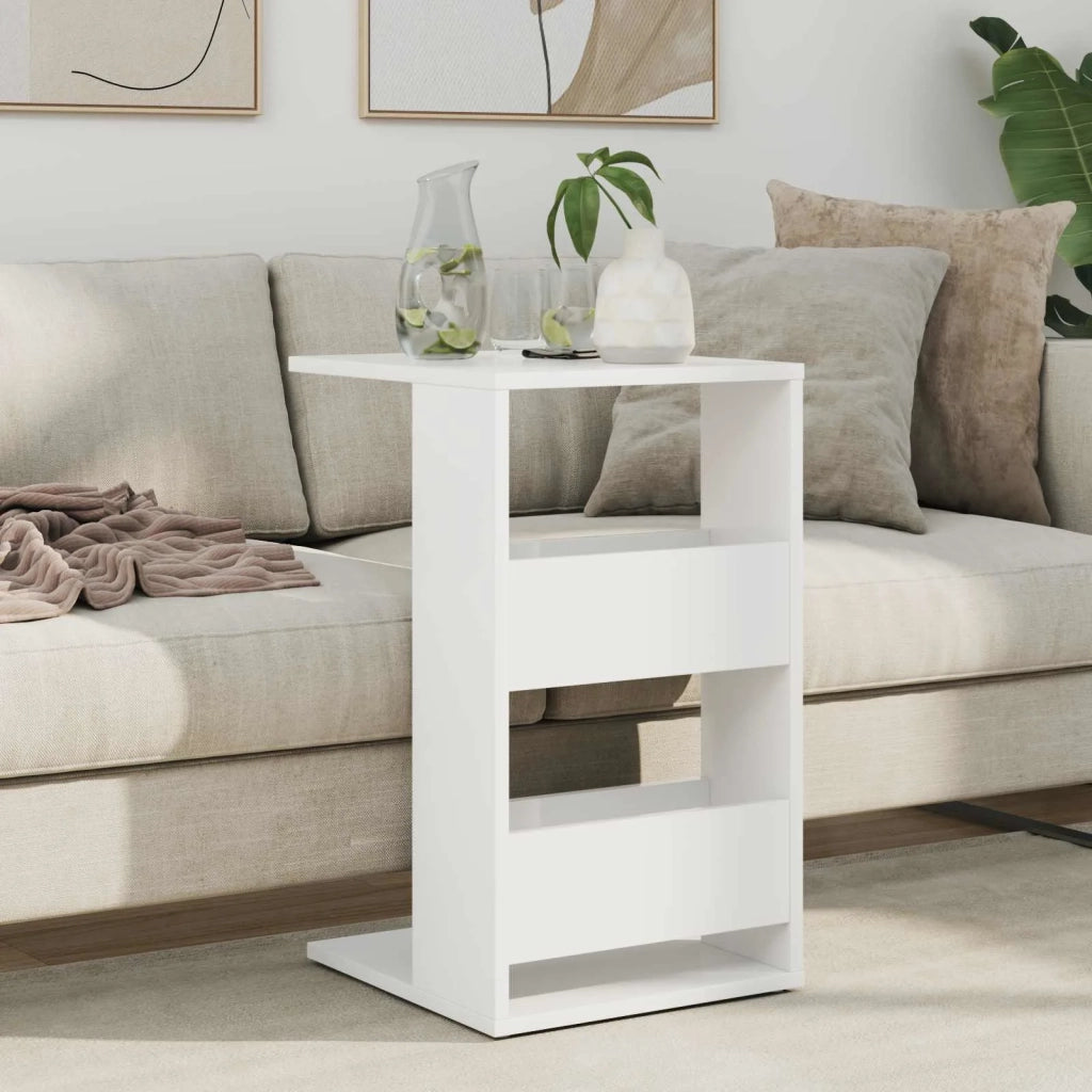 Tavolo laterale Bianco 40 x 35 x 60,5 cm Legno multistrato