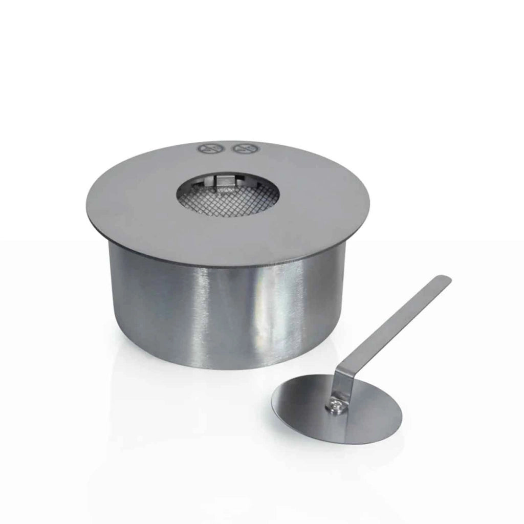 Bruciatore a bioetanolo per camino 2,5 L, in acciaio inox ø25 cm