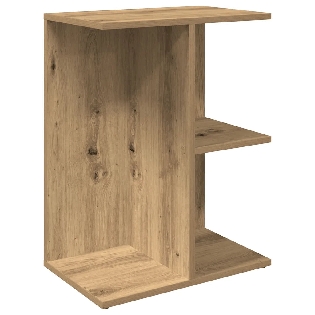 Set di 2 Comodini | Armadio da Notte | Mobiletto da notte Rovere Artigianale 46,5x29x61cm Legno Multistrato