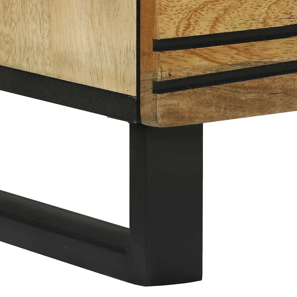 Credenza | Highboard Marrone 60 x 33 x 100 cm legno massello di mango