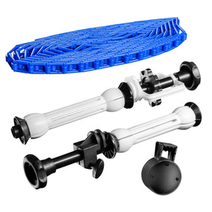 Walimex sfondo expan + catena e peso, blu