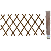 Trade Shop - Traliccio Rete In Vimini Bamboo 100x200cm Estensibile Marrone Piante Rampicanti -