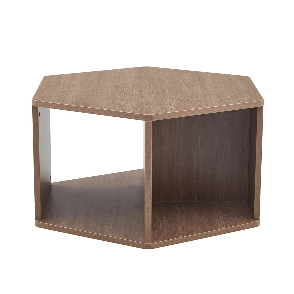 Tavolino da Caff¨¨ Esagonale ¨C MINIMAL ¨C Legno, Design Moderno, 79x69x40 cm