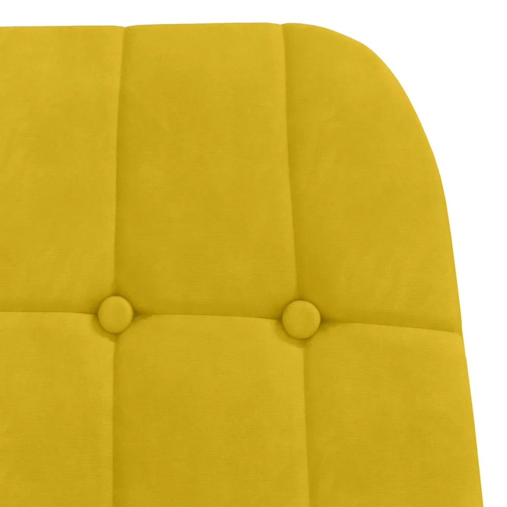 vidaXL Poltrona Relax Giallo in Velluto